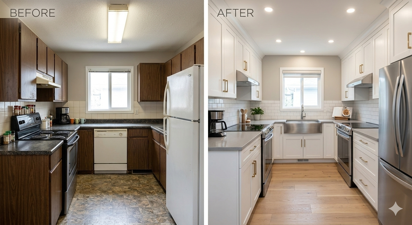 Kitchen remodeling project in Omaha